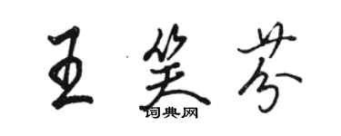 駱恆光王笑芬行書個性簽名怎么寫