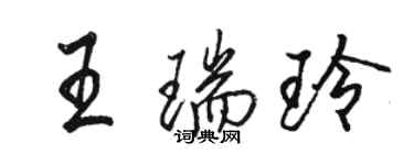 駱恆光王瑞玲行書個性簽名怎么寫