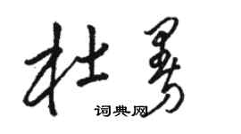 駱恆光杜曼草書個性簽名怎么寫