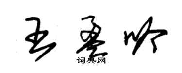 朱錫榮王盈吟草書個性簽名怎么寫