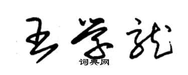 朱錫榮王學龍草書個性簽名怎么寫