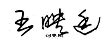 朱錫榮王映廷草書個性簽名怎么寫