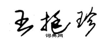朱錫榮王挺珍草書個性簽名怎么寫