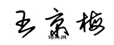 朱錫榮王京梅草書個性簽名怎么寫