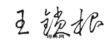 駱恆光王鎖根草書個性簽名怎么寫