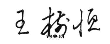 駱恆光王樹恆草書個性簽名怎么寫