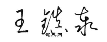 駱恆光王鎮泰草書個性簽名怎么寫