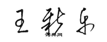 駱恆光王新樂草書個性簽名怎么寫