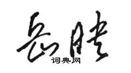 駱恆光岳映草書個性簽名怎么寫