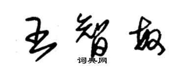 朱錫榮王智敏草書個性簽名怎么寫