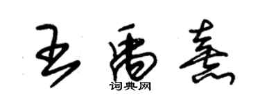 朱錫榮王禹熹草書個性簽名怎么寫