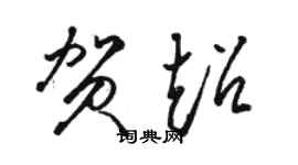 駱恆光賀超草書個性簽名怎么寫
