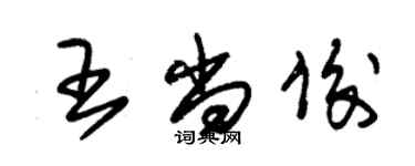 朱錫榮王尚俊草書個性簽名怎么寫