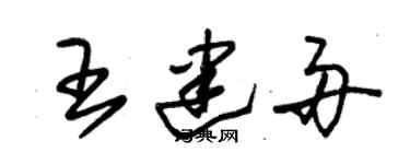 朱錫榮王建舟草書個性簽名怎么寫