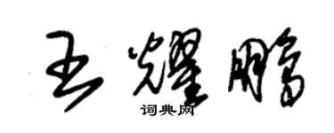 朱錫榮王耀鵬草書個性簽名怎么寫