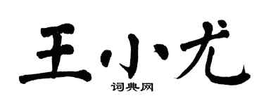 翁闓運王小尤楷書個性簽名怎么寫