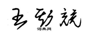 朱錫榮王斯競草書個性簽名怎么寫