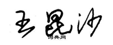 朱錫榮王昆沙草書個性簽名怎么寫
