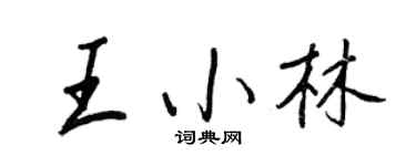 王正良王小林行書個性簽名怎么寫