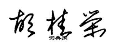 朱錫榮胡桂榮草書個性簽名怎么寫