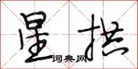 段相林星拱行書怎么寫
