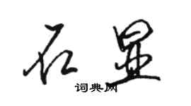 駱恆光石顯行書個性簽名怎么寫