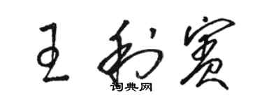 駱恆光王利賓草書個性簽名怎么寫