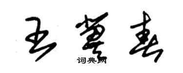 朱錫榮王冀春草書個性簽名怎么寫