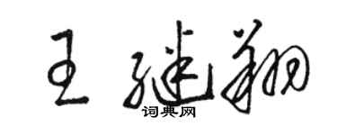 駱恆光王繼翔草書個性簽名怎么寫