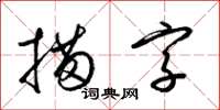 梁錦英描字草書怎么寫