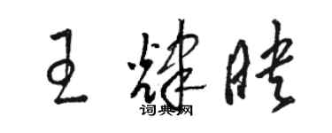 駱恆光王輝映草書個性簽名怎么寫