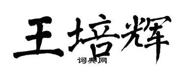 翁闓運王培輝楷書個性簽名怎么寫