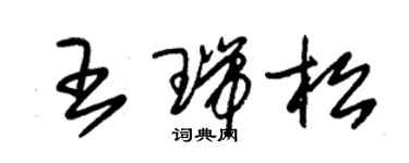 朱錫榮王瑞松草書個性簽名怎么寫