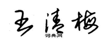 朱錫榮王清梅草書個性簽名怎么寫