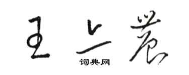 駱恆光王亦農草書個性簽名怎么寫