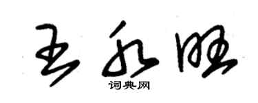 朱錫榮王水旺草書個性簽名怎么寫