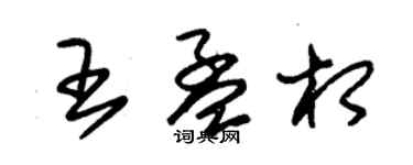 朱錫榮王孟相草書個性簽名怎么寫