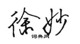 駱恆光徐妙行書個性簽名怎么寫