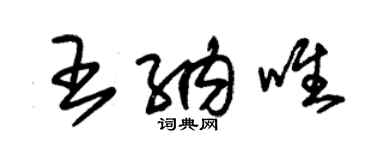 朱錫榮王納唯草書個性簽名怎么寫