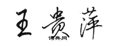 駱恆光王貴萍行書個性簽名怎么寫