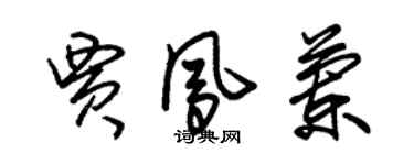 朱錫榮賈鳳蘭草書個性簽名怎么寫