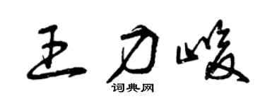曾慶福王力峻草書個性簽名怎么寫