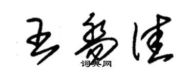 朱錫榮王喬佳草書個性簽名怎么寫