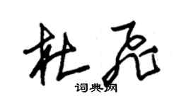 朱錫榮杜飛草書個性簽名怎么寫