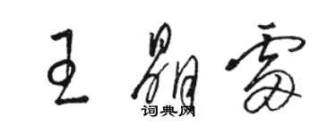 駱恆光王晶雷草書個性簽名怎么寫