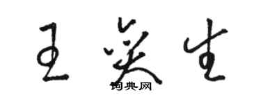 駱恆光王奕生草書個性簽名怎么寫