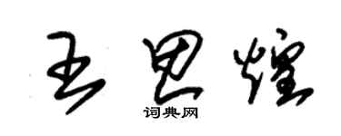 朱錫榮王思煌草書個性簽名怎么寫