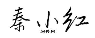 王正良秦小紅行書個性簽名怎么寫