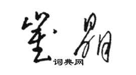 駱恆光崔晶草書個性簽名怎么寫