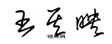 朱錫榮王其映草書個性簽名怎么寫